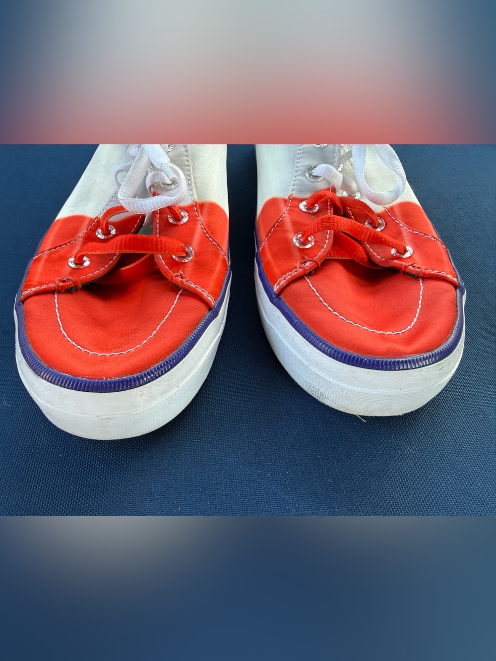 Sperry x Popsicle Crest Vibe Firecracker Sneakers in Red, White & Blue - Picture 4 of 10